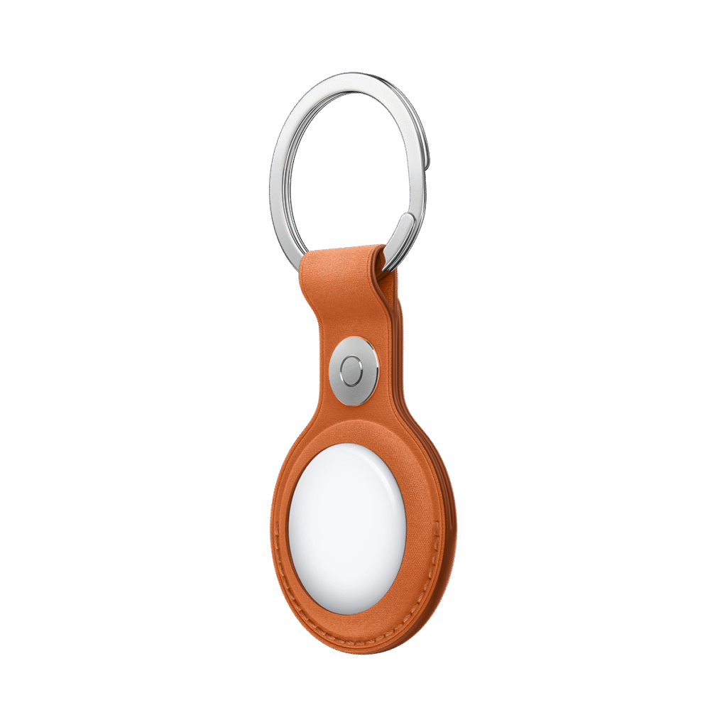 AirTag FineWoven Key Ring (Χρώμα: Fox Orange), πλαϊνή όψη