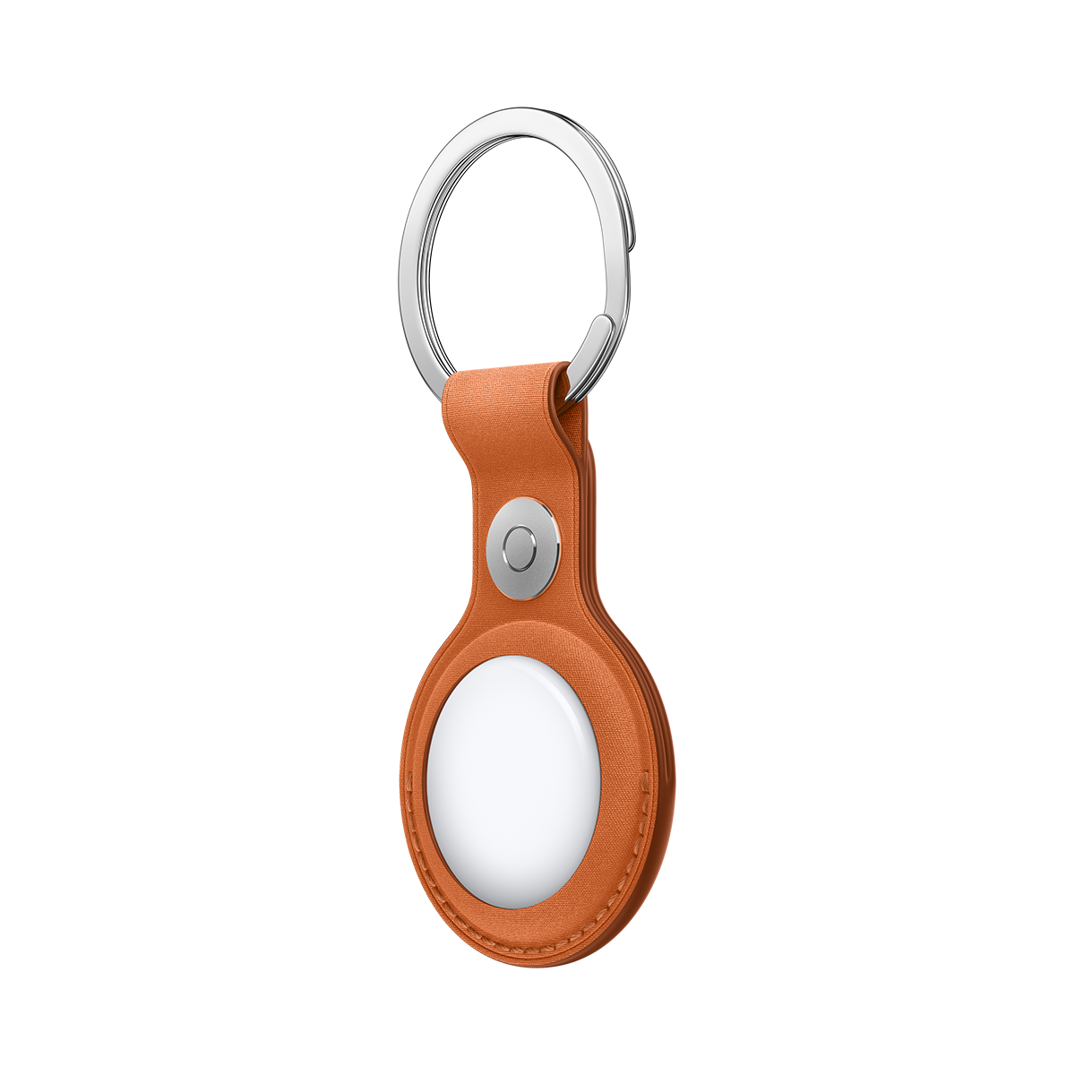 AirTag FineWoven Key Ring (Χρώμα: Fox Orange), πλαϊνή όψη