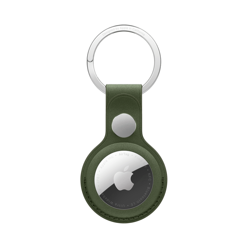 AirTag FineWoven Key Ring (Χρώμα: Moss), μπροστά όψη